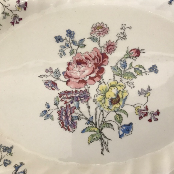 Vintage Rare Myott Staffordshire Olde Chelsea - Olde English Oval Platter - Picture 6 of 7